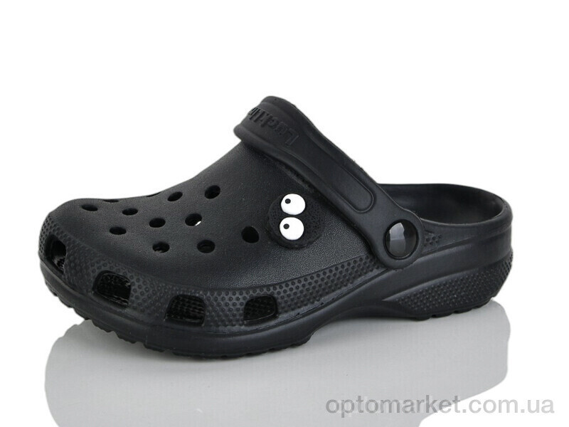 Купить Крокси дитячі 26-3101-281 Luck Line чорний, фото 3