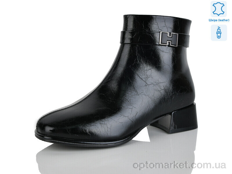 Купить Черевики жіночі 2603-2 Yimeili чорний, фото 2