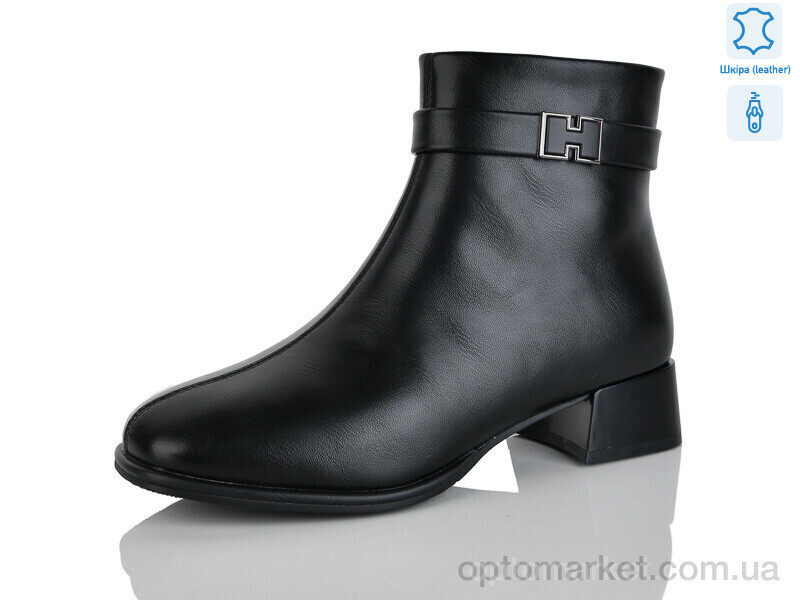 Купить Черевики жіночі 2603-5 Yimeili чорний, фото 2