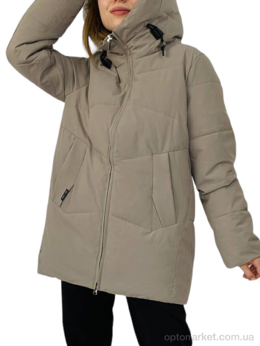 Купить Куртка жіночі 2617 бежевий Kram бежевий, фото 3