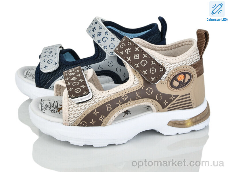 Купить Сандалі дитячі 2630-4B LED mix B&G мікс, фото 2