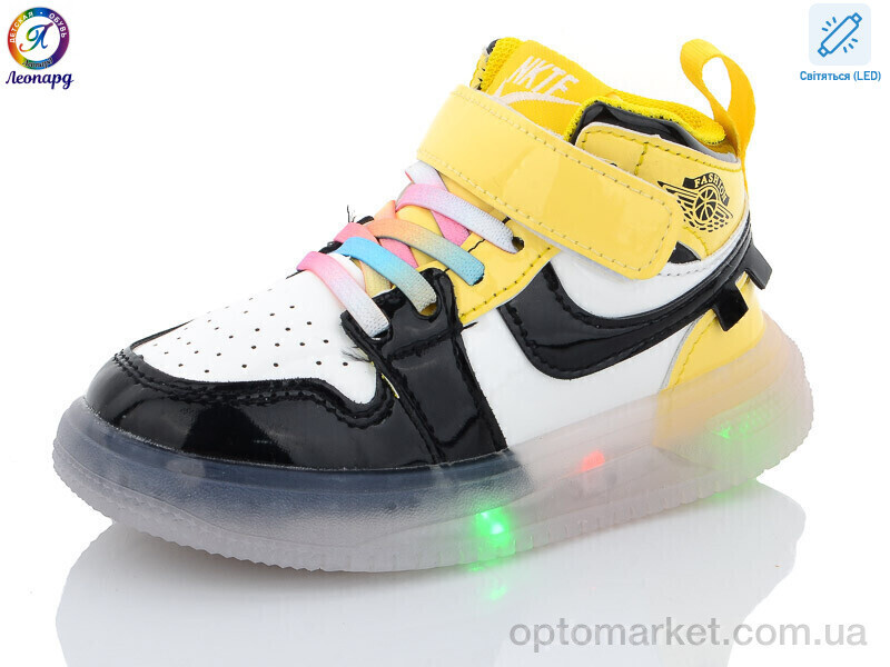 Купить Кросівки дитячі 26G-113 LED Леопард мікс, фото 2