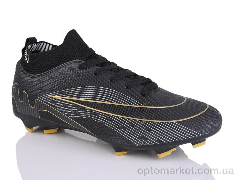 Купить Футбольне взуття чоловічі 278A Caroc чорний, фото 2