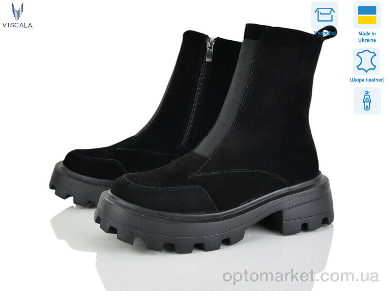 Купить Черевики жіночі 27909 ч.з.VLZLV Viscala чорний, фото 2