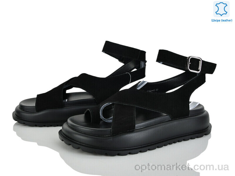 Купить Босоніжки жіночі 2862-40 Бабочка-Mengfuna-AESD чорний, фото 2