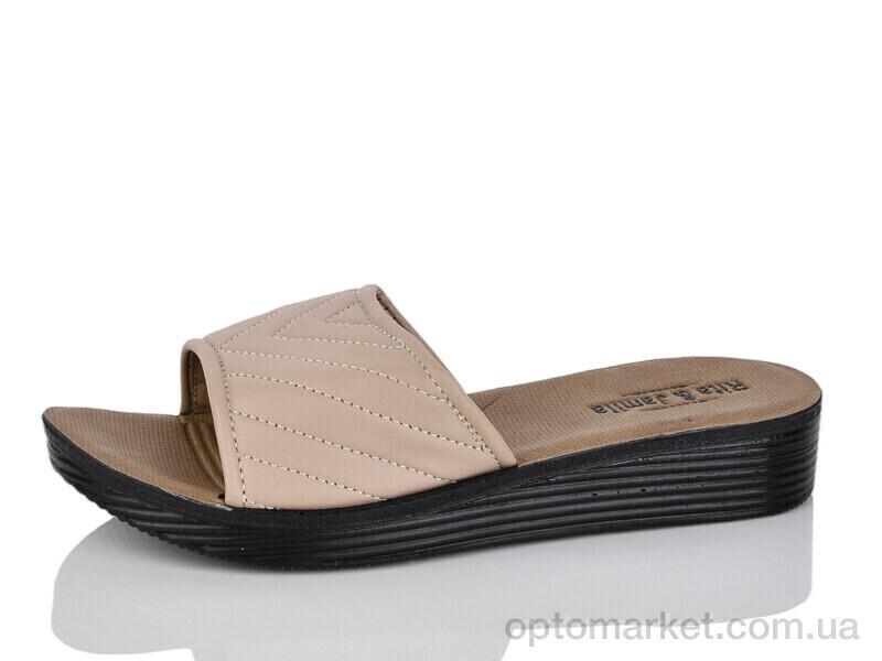 Купить Шльопанці жіночі 3001-3 brown Rita&Jamila коричневий, фото 2