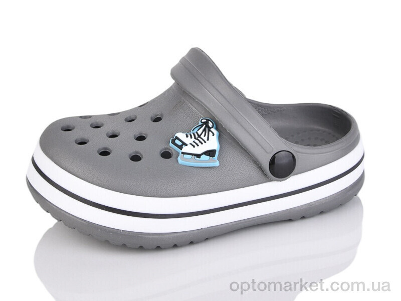 Купить Крокси дитячі 3002-243A Luck Line сірий, фото 2