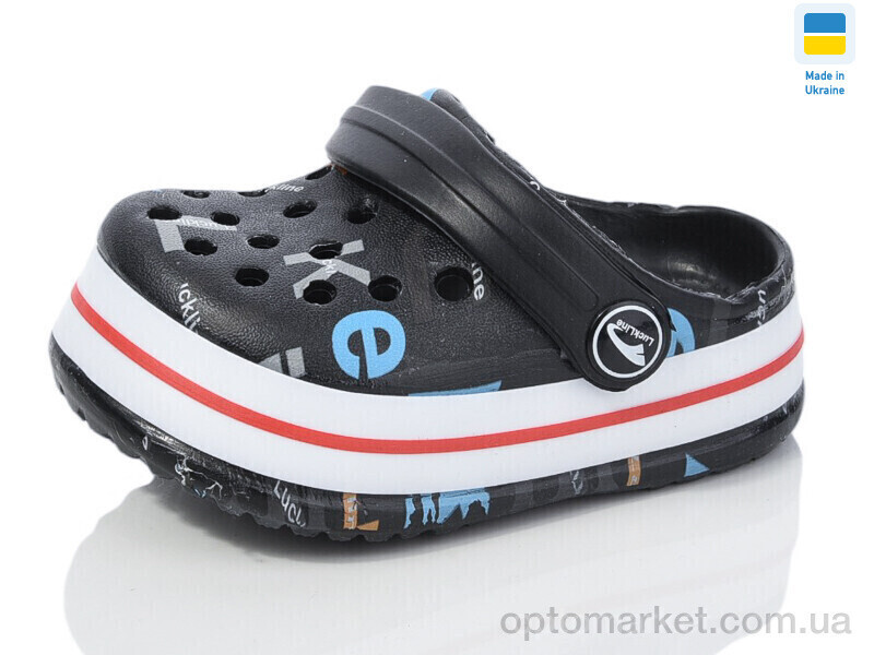 Купить Крокси дитячі 3007-181 Luck Line чорний, фото 2