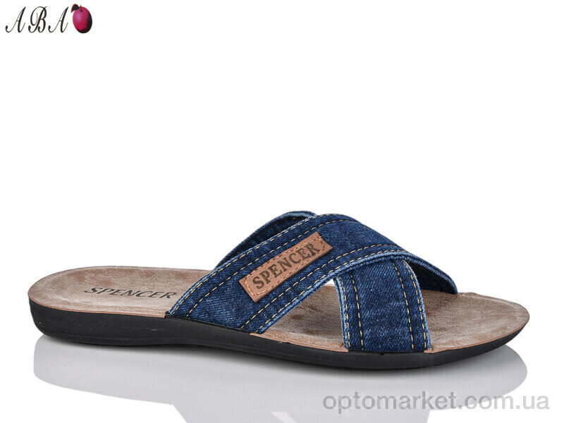 Купить Шльопанці чоловічі 301 синій Spencer синій, фото 2
