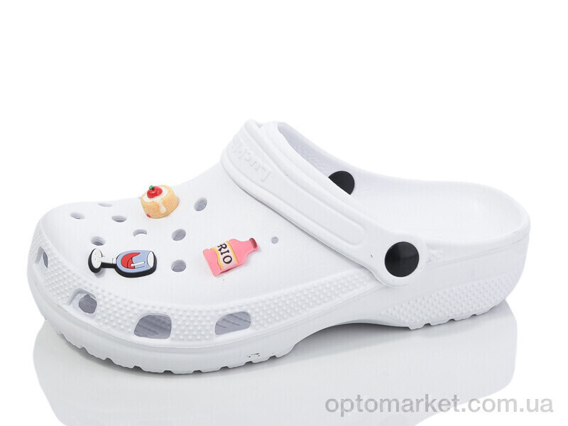 Купить Крокси жіночі 3011-377 Luck Line білий, фото 2