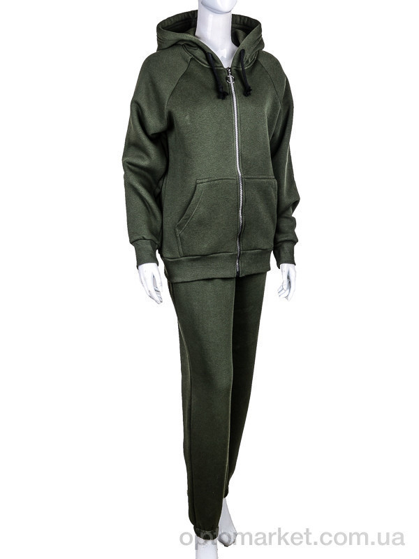 Купить Спортивний костюм жіночі 3015 khaki Baldoria зелений, фото 4