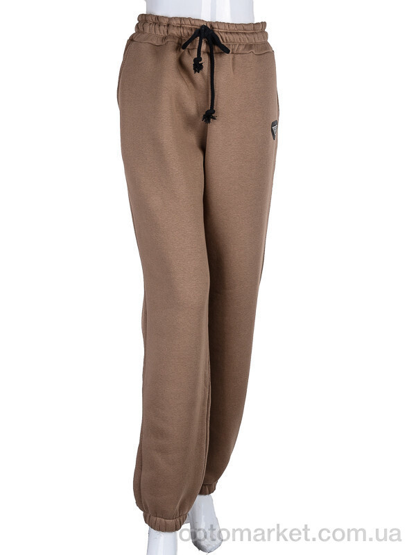 Купить Спортивні штани жіночі 3025 l.brown P.ada коричневий, фото 4