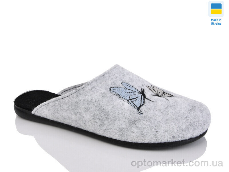 Купить Капці жіночі 303-1 Klerotex сірий, фото 2