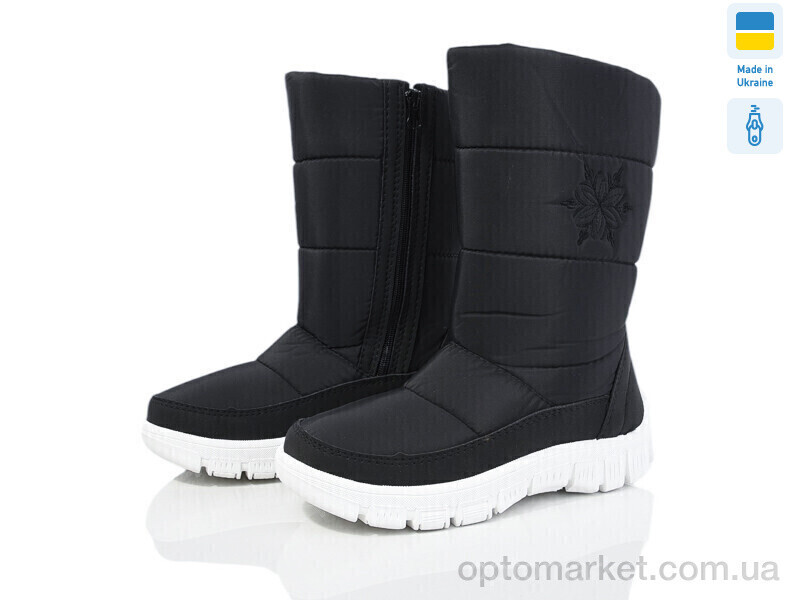 Купить Дутики жіночі 303 БП чорний Favorit чорний, фото 2