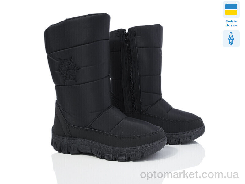 Купить Дутики жіночі 303 ЧП чорний Favorit чорний, фото 2