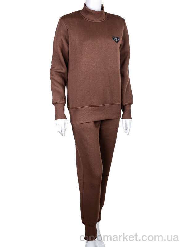 Купить Спортивний костюм жіночі 3041 d.brown P.ada коричневий, фото 4