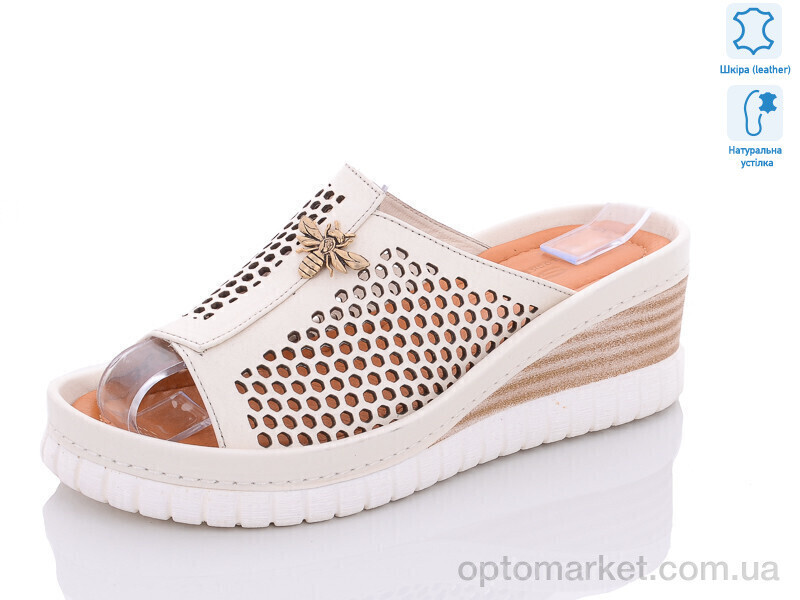 Купить Шльопанці жіночі 306-03(29) Sherlock Soon білий, фото 2