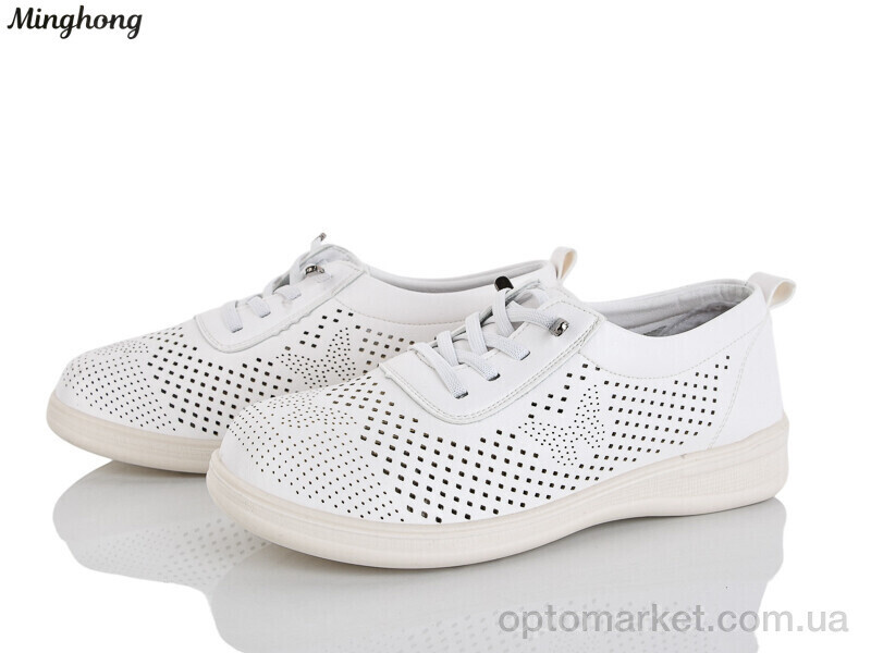 Купить Туфлі жіночі 307-2 Minghong білий, фото 2