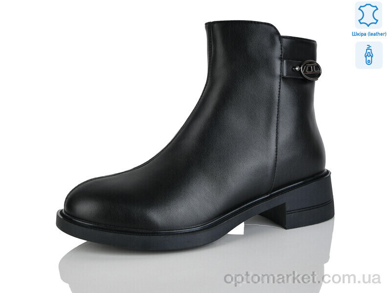 Купить Черевики жіночі 3102-1 Yimeili чорний, фото 2