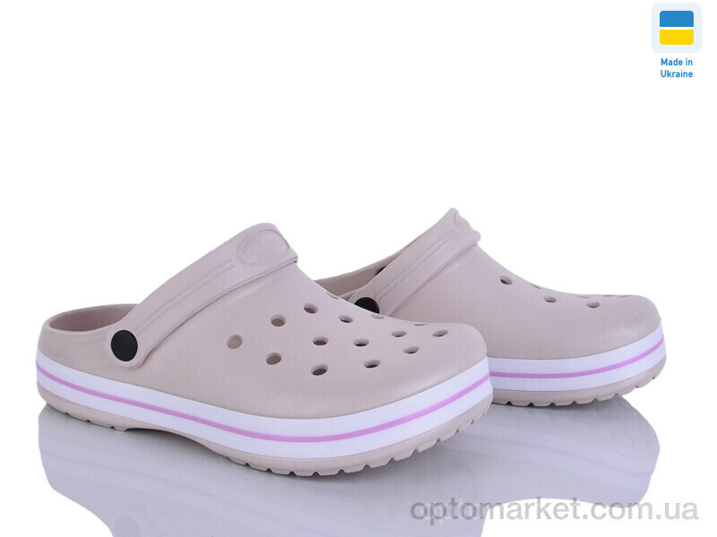 Купить Крокси жіночі 324 бежевий Progress бежевий, фото 2