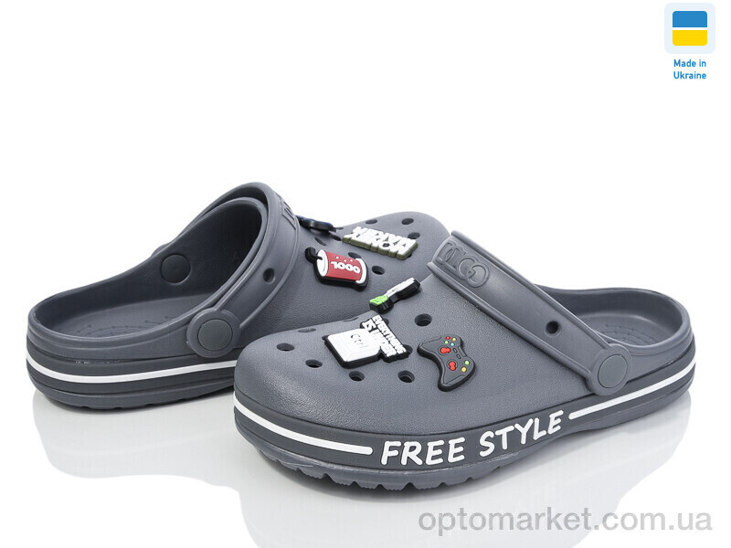 Купить Крокси дитячі 329 сірий Dago сірий, фото 2