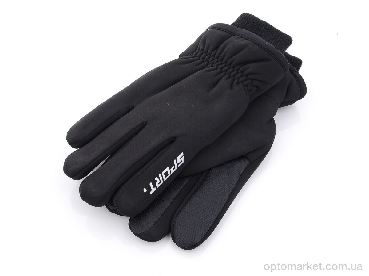 Купить Рукавички чоловічі 33-3М водонепроницаемые мех sport Королева чорний, фото 4