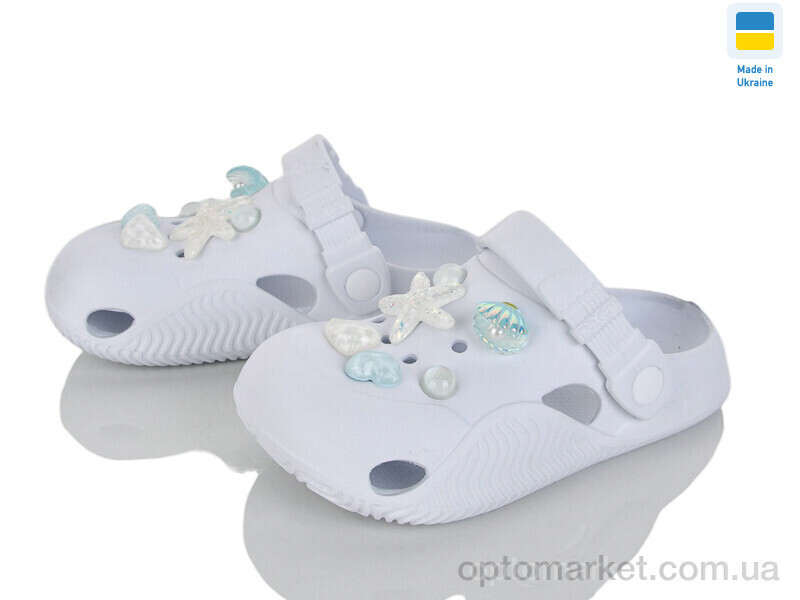 Купить Крокси дитячі 332 білий Dago білий, фото 2