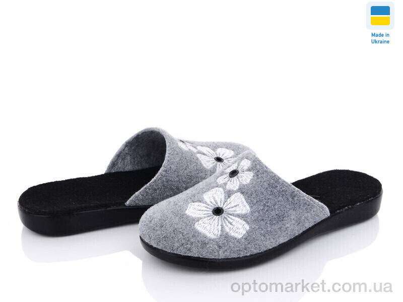 Купить Капці жіночі 332 Klerotex сірий, фото 2