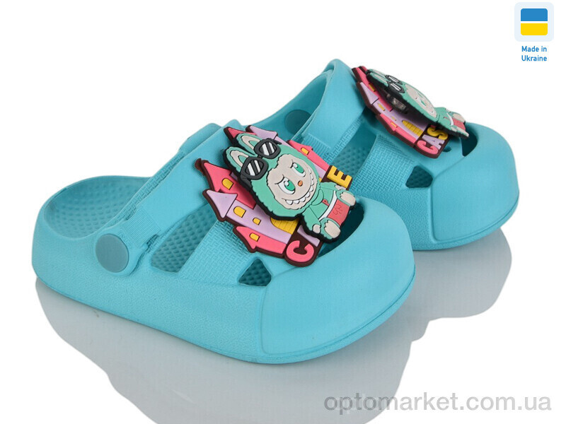 Купить Крокси дитячі 337 бірюза Dago зелений, фото 2