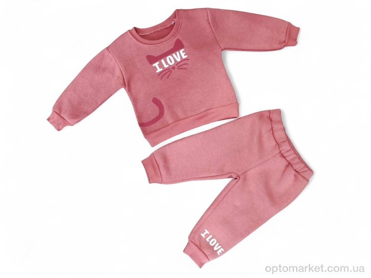Купить Комплекти дитячі дитячі 3451 цегляний реглан-штани Eymus Kids рожевий, фото 2