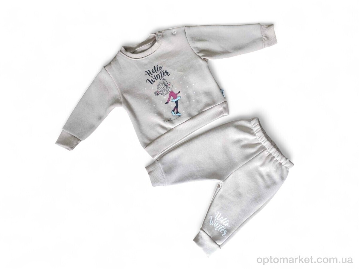 Купить Комплекти дитячі дитячі 3476 капучіно реглан-штани Eymus Kids бежевий, фото 2