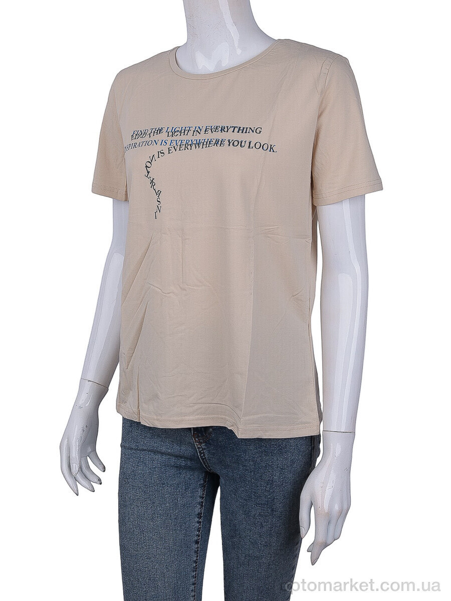 Купить Футболка жіночі 3488-2304-4 beige Wildeness бежевий, фото 4