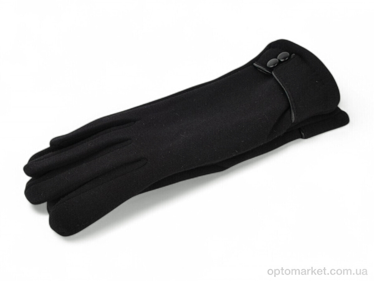 Купить Рукавички жіночі 35-6 трикотаж black Paidi чорний, фото 3