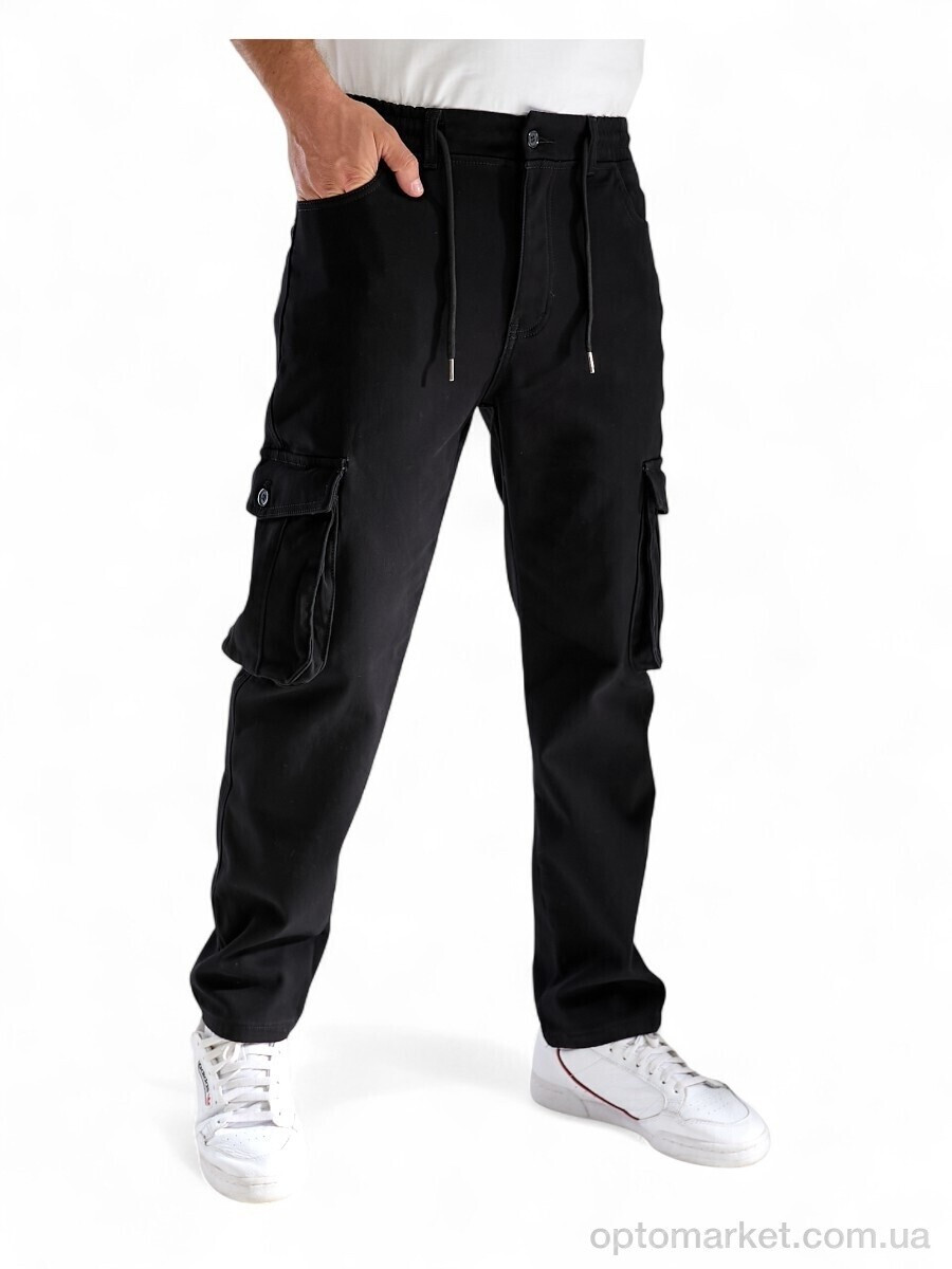 Купить Джинси чоловічі 357-4 фліс Vingvgs чорний, фото 2