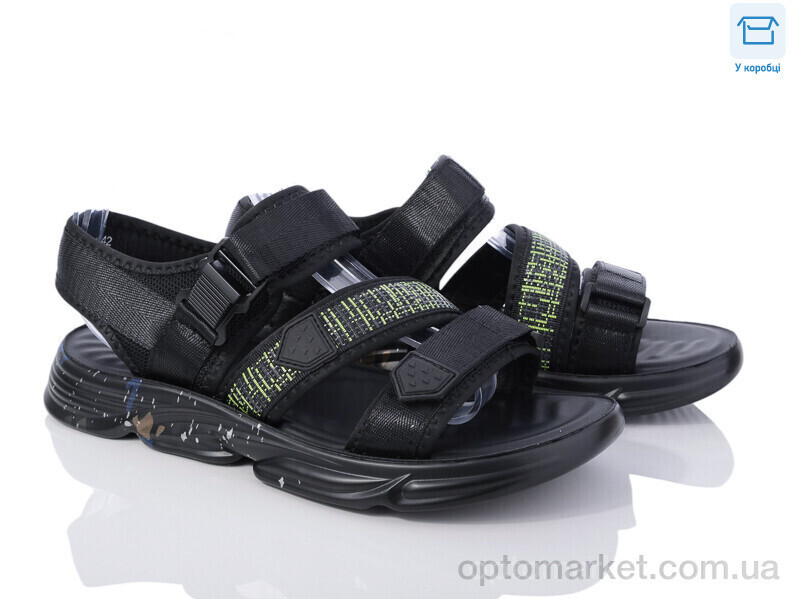 Купить Сандалі чоловічі 3570-708-13 Yalasou чорний, фото 2