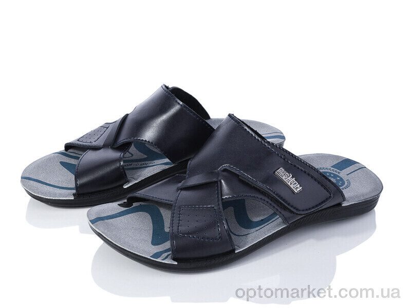 Купить Шльопанці чоловічі 3609-5112E navy Oscar синій, фото 2