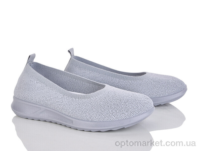 Купить Балетки жіночі 369-276 Бабочка-Mengfuna-AESD сірий, фото 2