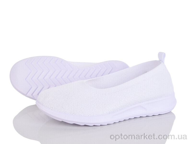 Купить Балетки жіночі 369-277 Бабочка-Mengfuna-AESD білий, фото 2