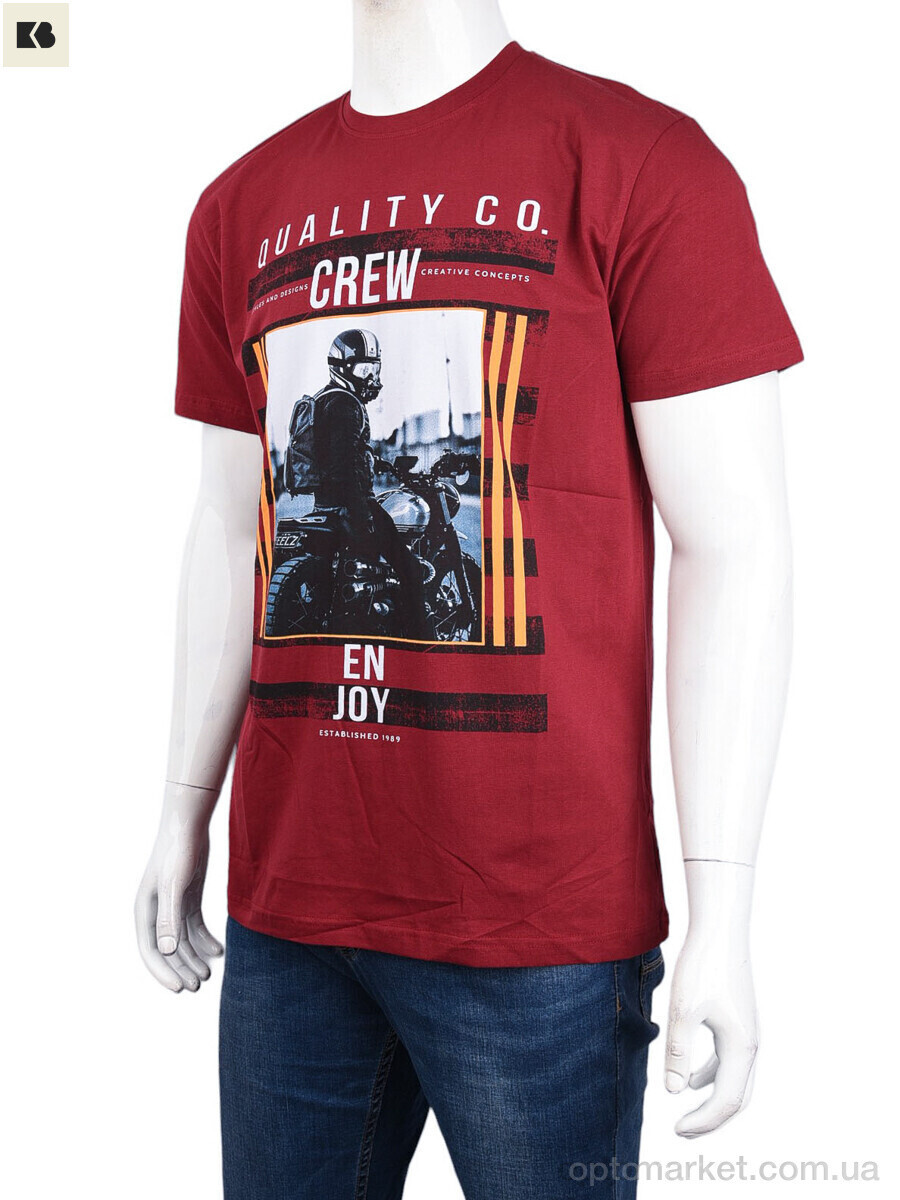 Купить Футболка чоловічі 3707-0095-2 bordo Daniel Jones бордовий, фото 4