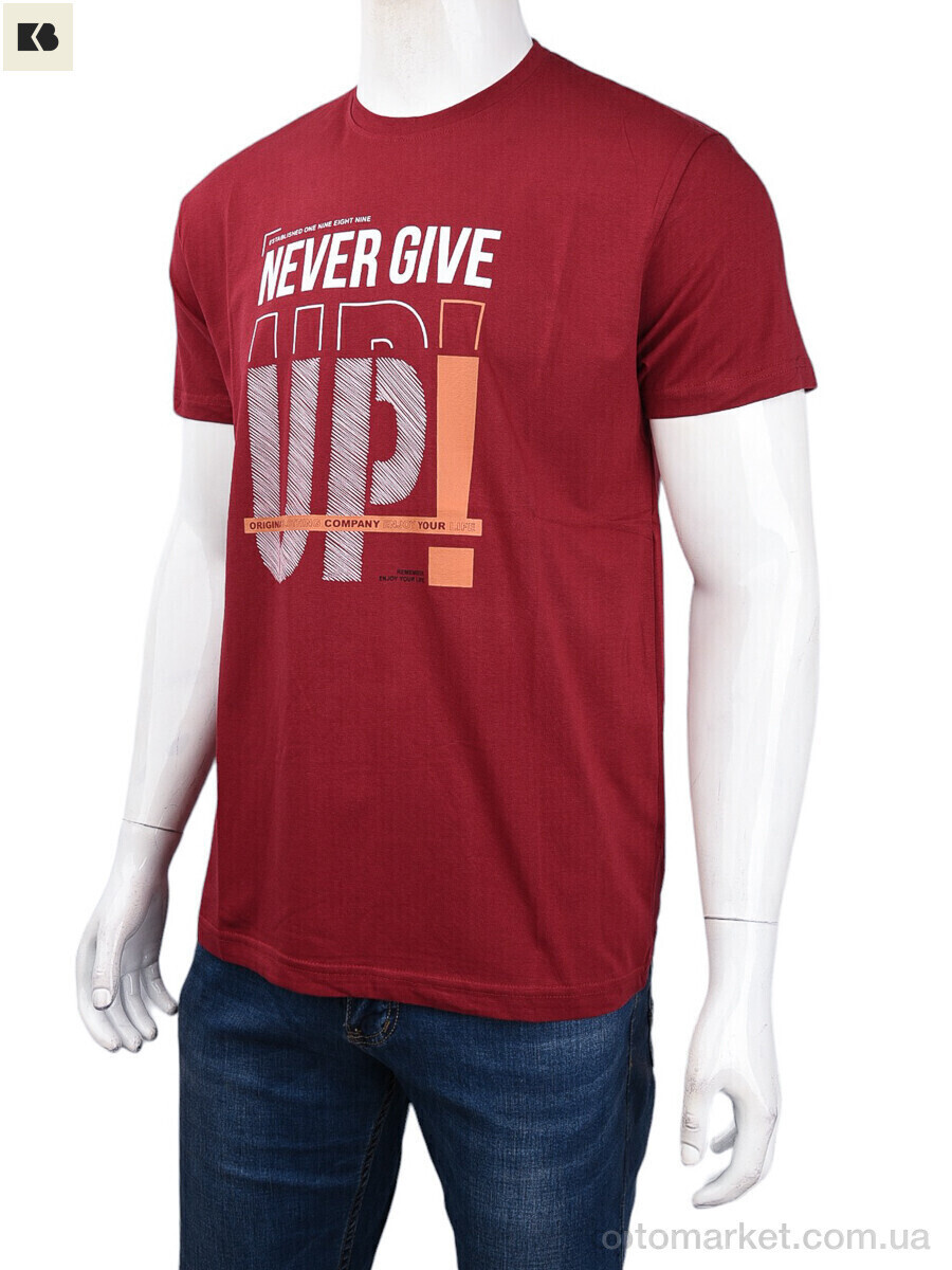 Купить Футболка чоловічі 3707-081-2 bordo Daniel Jones бордовий, фото 4