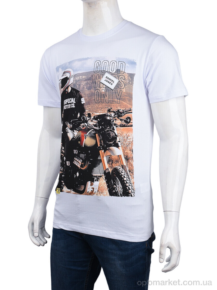 Купить Футболка чоловічі 3707-091-3 white Daniel Jones білий, фото 4