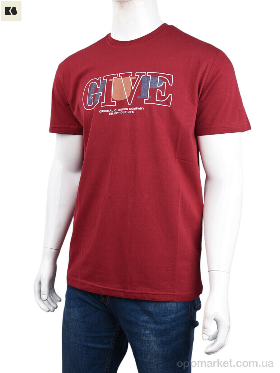 Купить Футболка чоловічі 3707-106-1 bordo Daniel Jones бордовий, фото 4