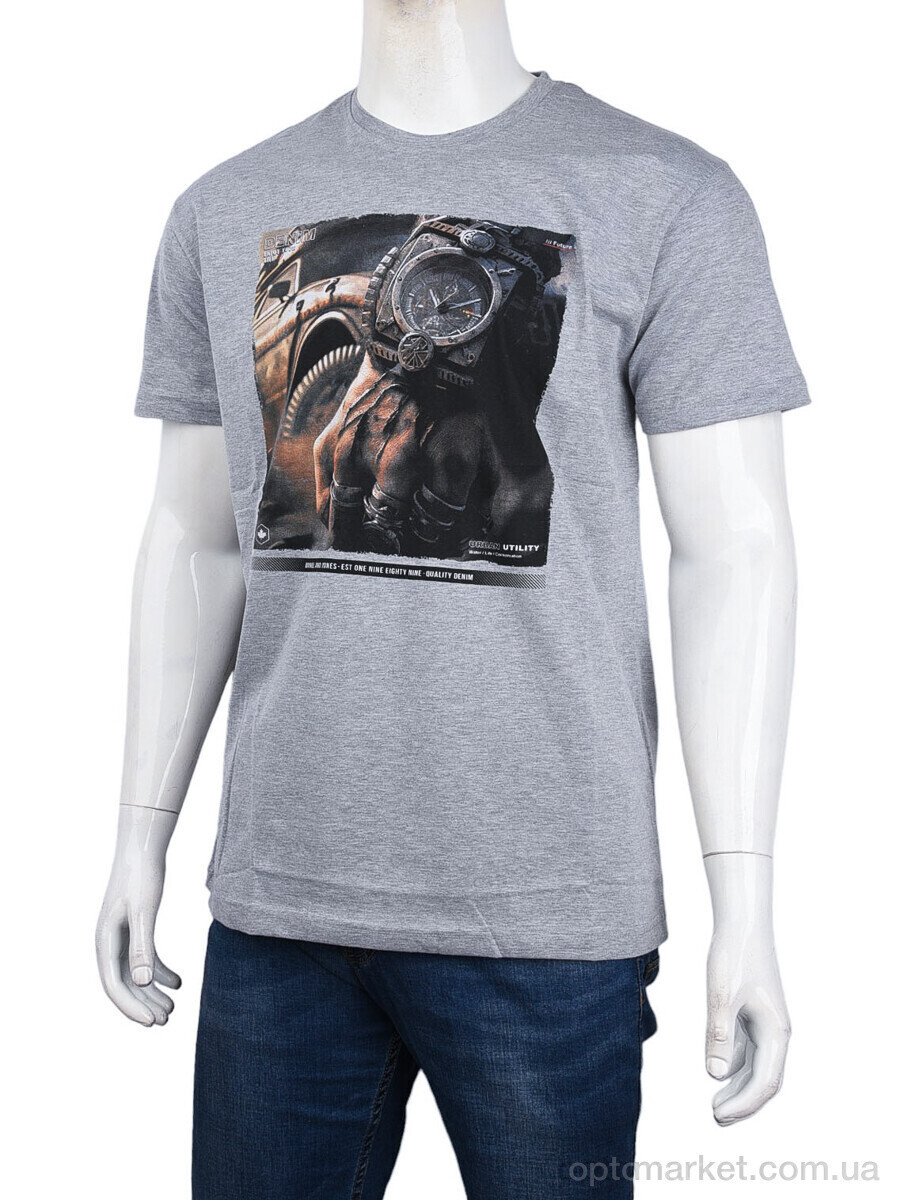 Купить Футболка чоловічі 3707-113-8 grey Daniel Jones сірий, фото 4