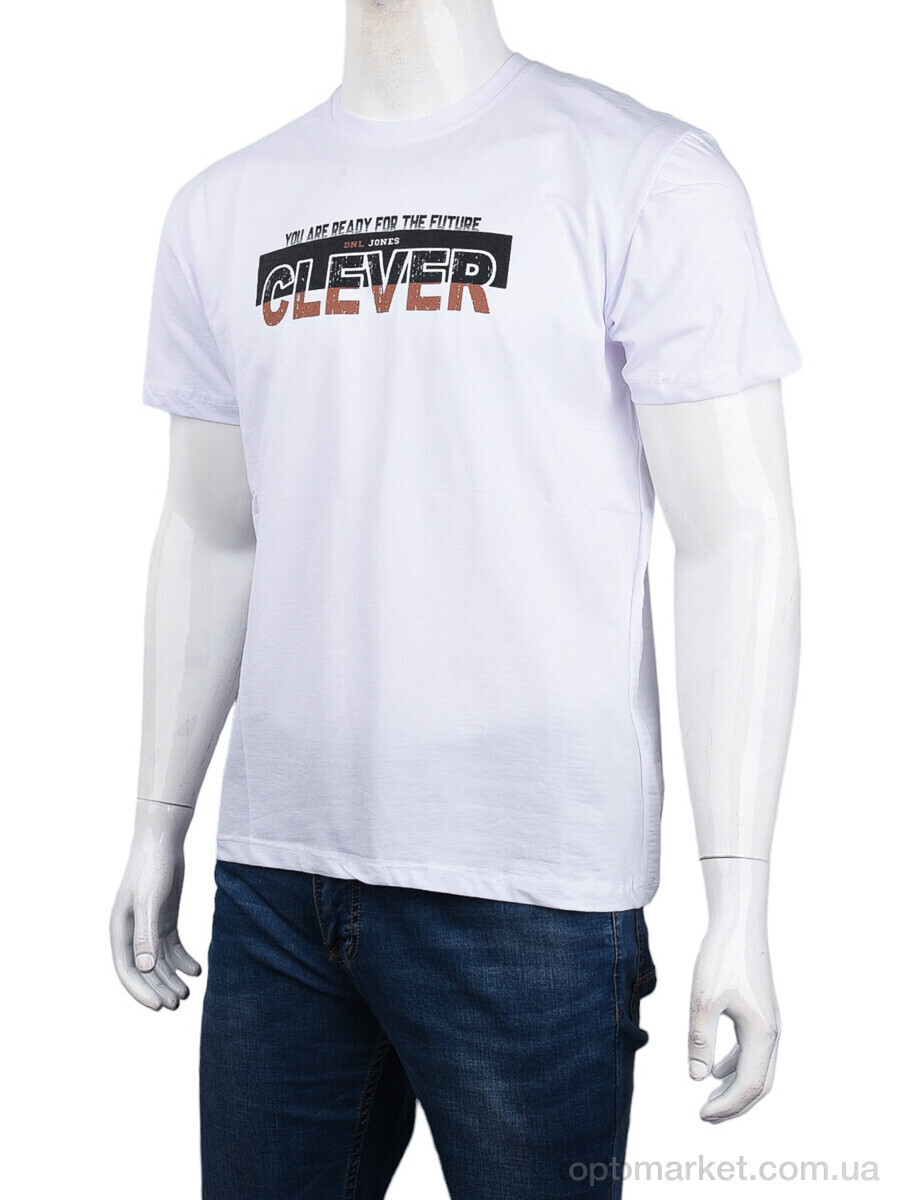 Купить Футболка чоловічі 3707-149 white Daniel Jones білий, фото 4