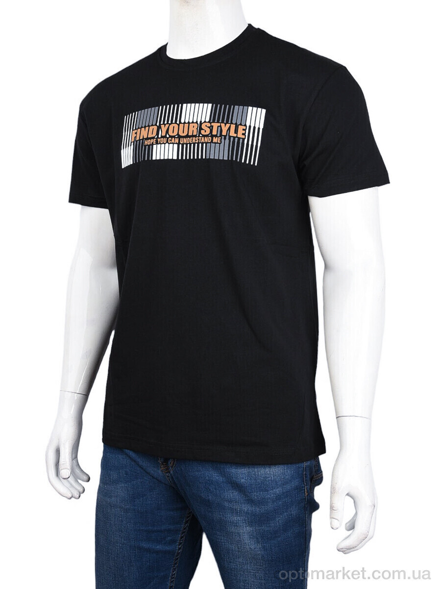 Купить Футболка чоловічі 3707-156 black Daniel Jones чорний, фото 4