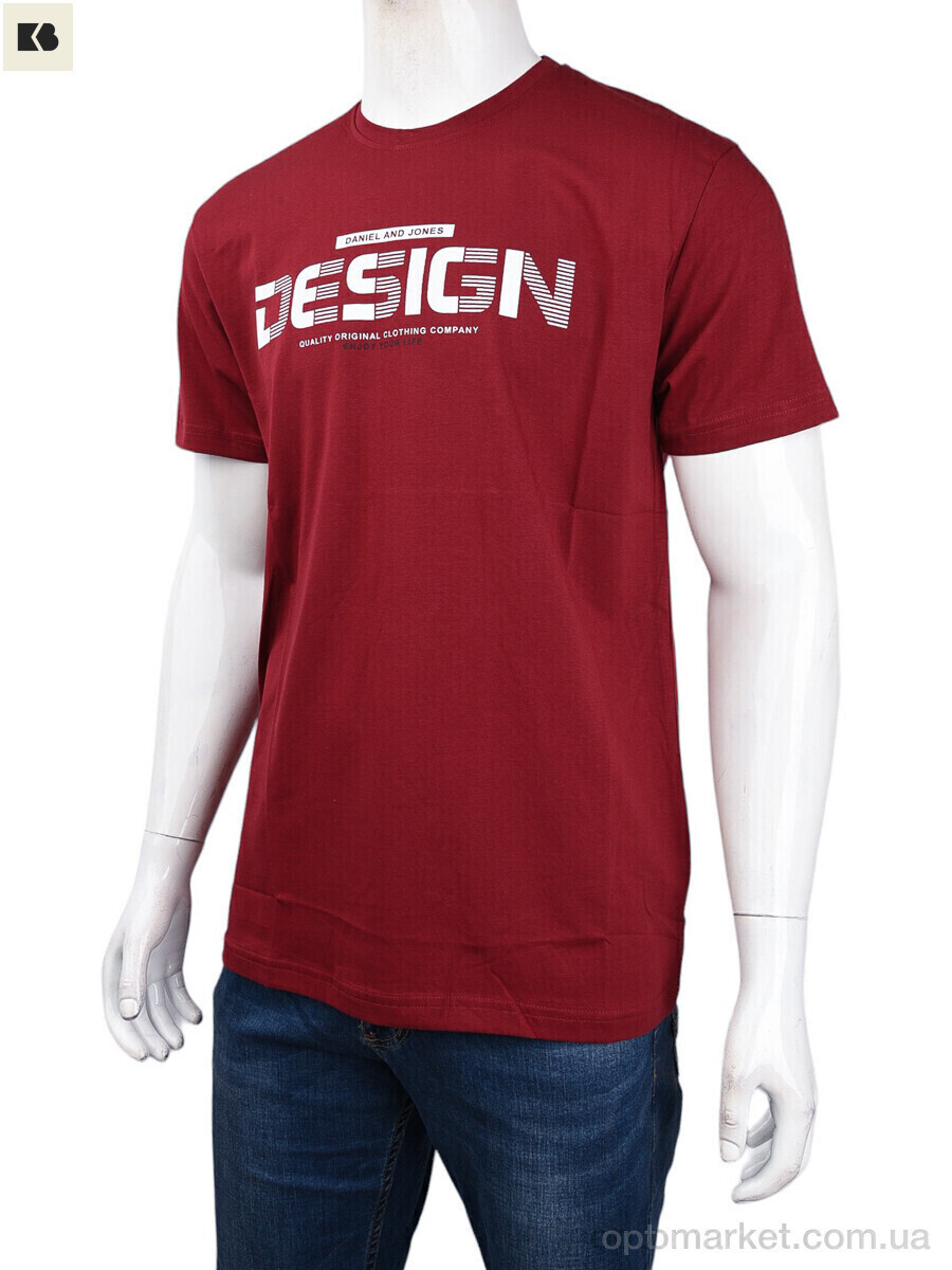 Купить Футболка чоловічі 3707-69-3 bordo Daniel Jones бордовий, фото 4