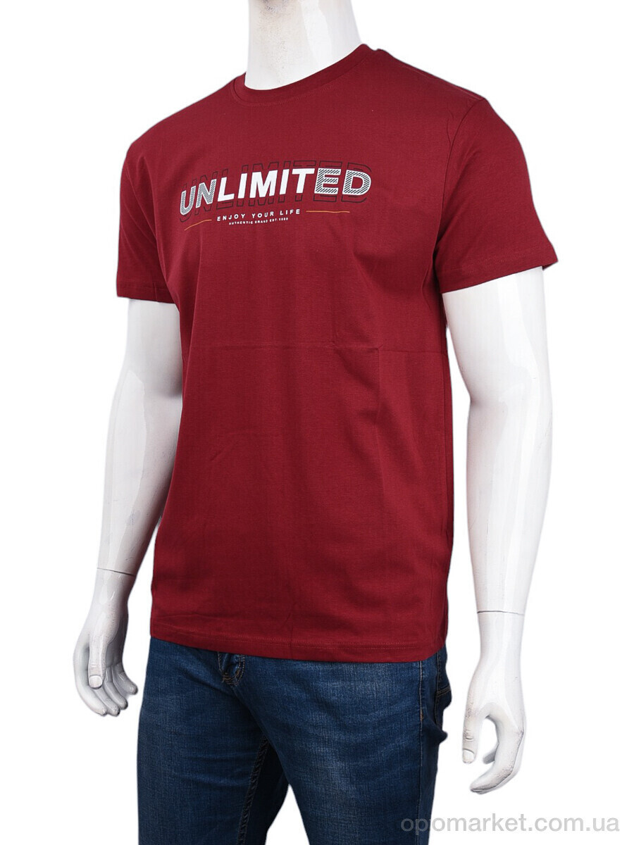 Купить Футболка чоловічі 3707-76-2 bordo Daniel Jones бордовий, фото 4
