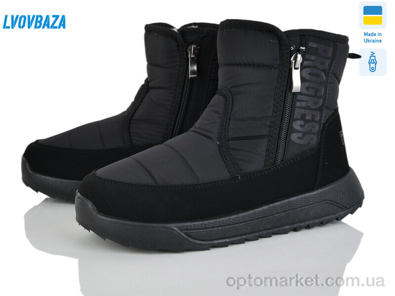 Купить Дутики жіночі 3715 чорний Progress чорний, фото 2