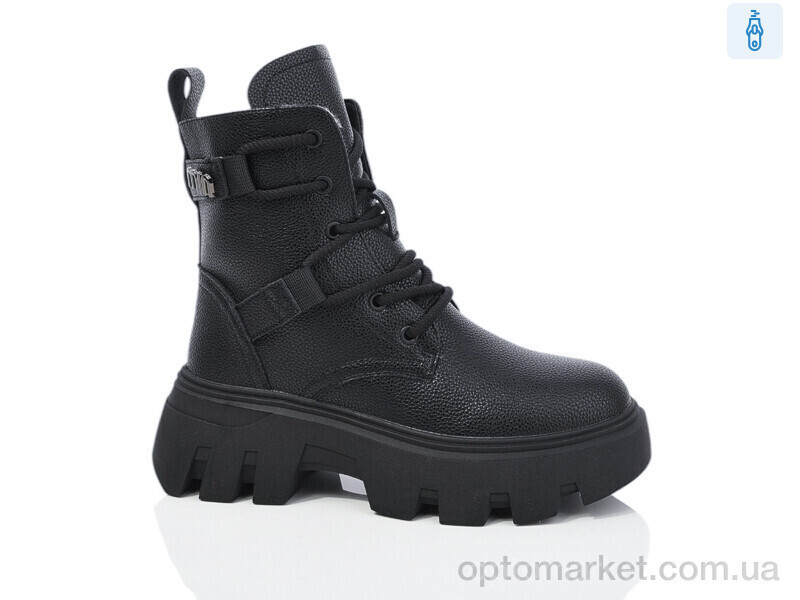 Купить Черевики жіночі 3769-1 Purlina чорний, фото 2