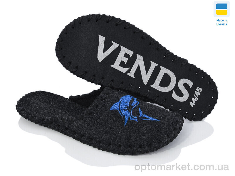 Купить Капці чоловічі 379M чорний Vends чорний, фото 4